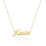 Celebrytka z imieniem KASIA 0,585 brylant 0,005 ct