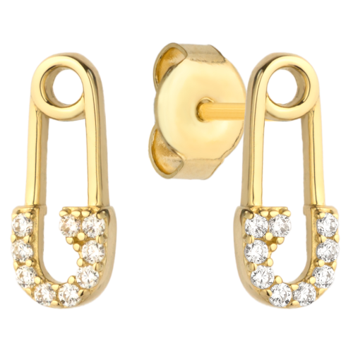 Złote kolczyki 0,585 Agrafki