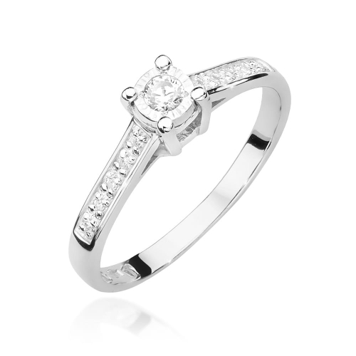 Pierścionek W-474 0,08 ct