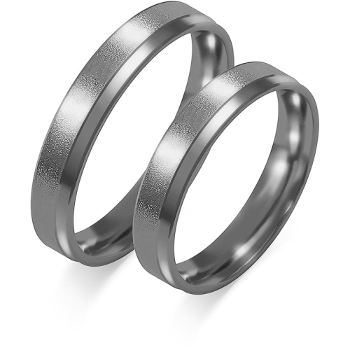 Złote obrączki ślubne 0 ,585 wzór E-129 Ruten CZARNE ZŁOTO