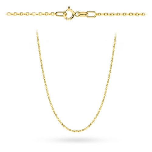 Łańcuszek złoty - splot rolo diamentowany 45 cm pr. 585