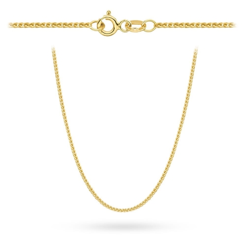 Łańcuszek złoty pr. 585 - splot lisi ogon 50 cm