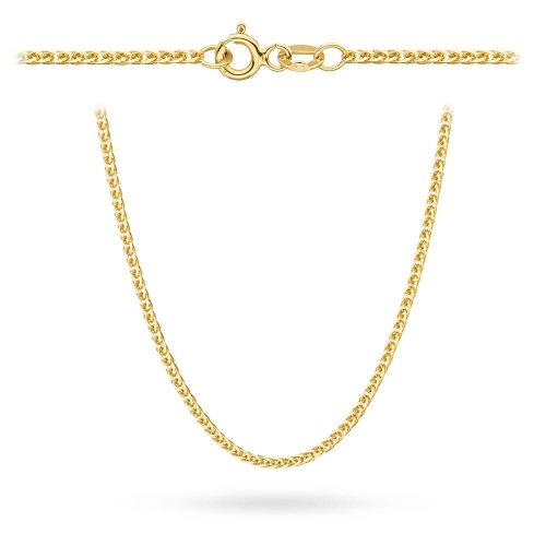 Łańcuszek złoty pr. 585 - splot lisi ogon 50 cm