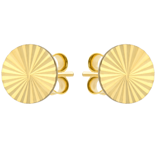 Kolczyki złote pełne kółka diamentowane