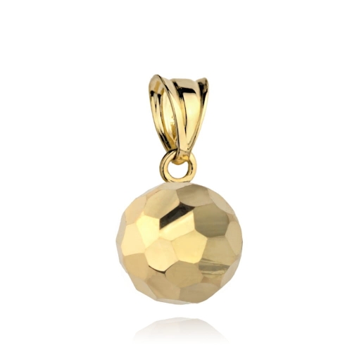 Zawieszka złota diamentowana kulka