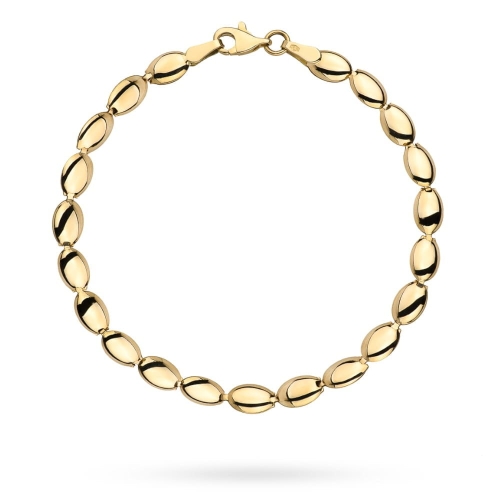 Bransoletka złote owale pusta