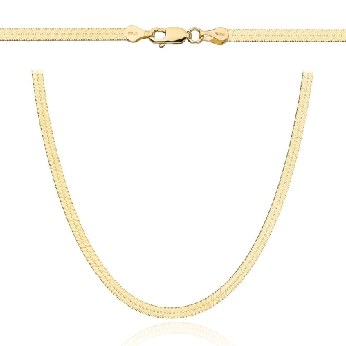 Łańcuch złoty taśma 42cm