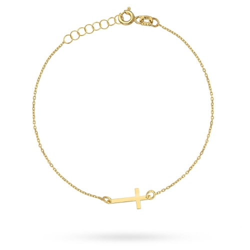 Bransoletka złota z krzyżykiem