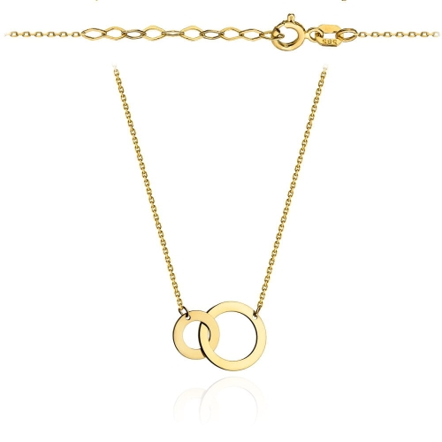 Naszyjnik złoty klanówka super lekka pr. 585