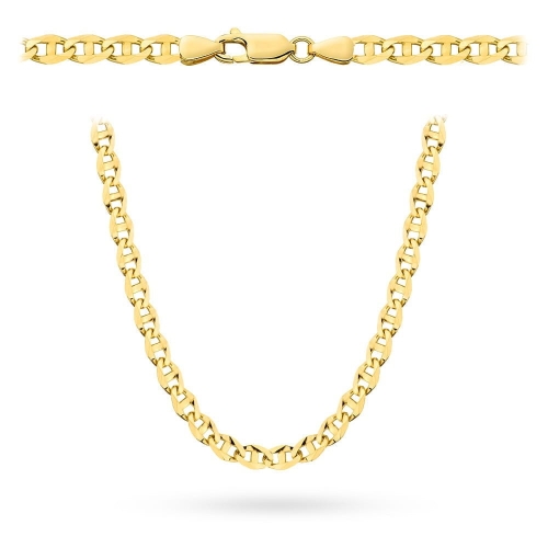 Łańcuszek złoty pr. 585 - splot gucci 70 cm