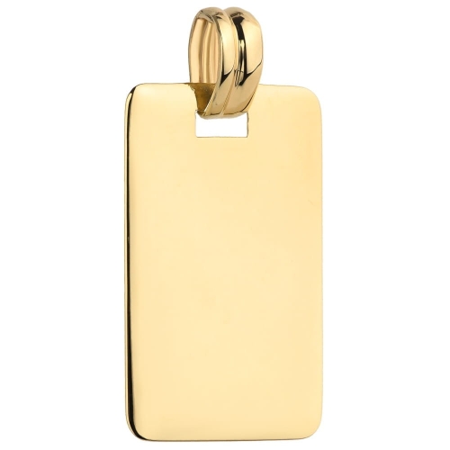 Zawieszka wisiorek gładki prostokąt pod grawer pr. 585