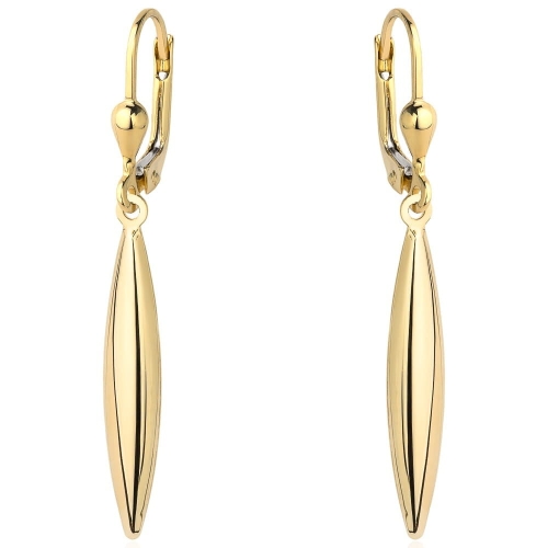 Kolczyki złote sople