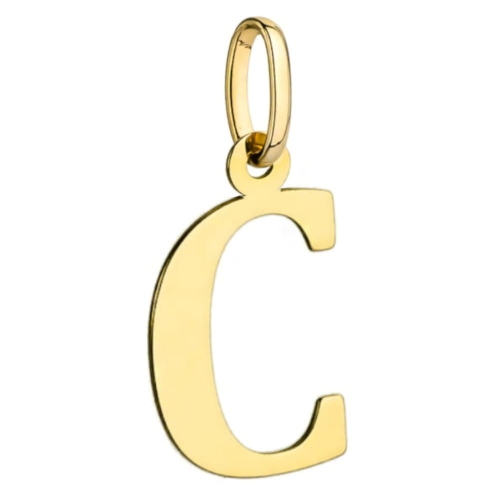 Zawieszka złota literka C duża