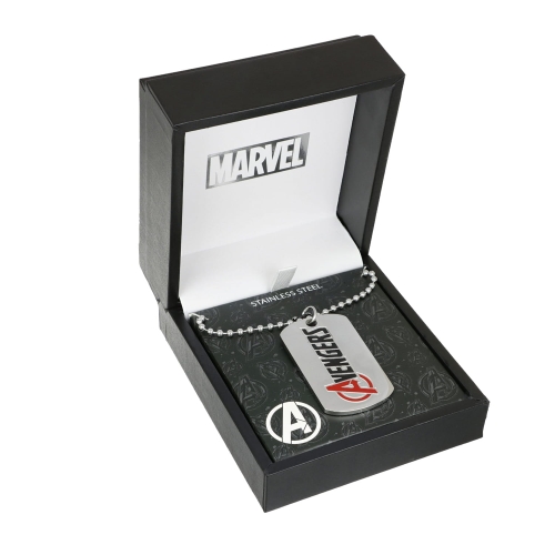 Naszyjnik męski stal nierdzewna AVENGERS nieśmiertelnik 56 cm