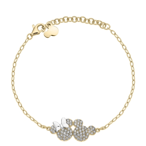 Bransoletka srebrna p, 925 Disney Myszka Mikki & Minnie