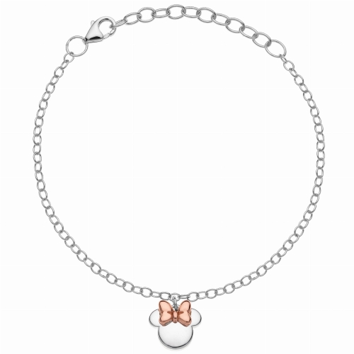 Bransoletka srebrna p,925 z wizerunkiem Myszki Minnie