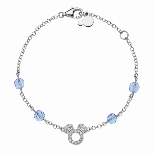 Bransoletka dziecięca srebrna p,925 Disney Mickey Mosue