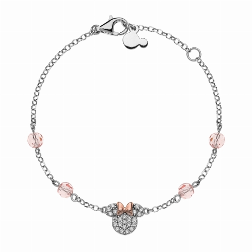 Bransoletka srebrna p,925 z wizerunkiem Myszki Minnie