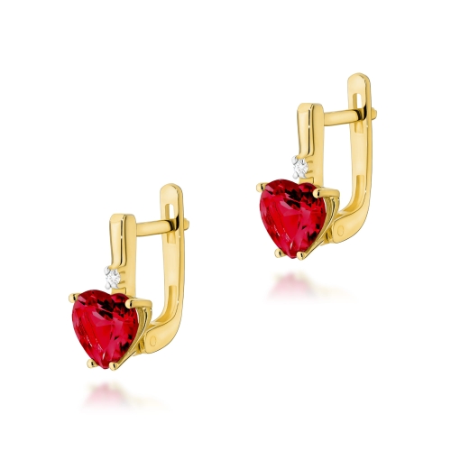 Kolczyki K0002 Rubin 2 x 1,70ct