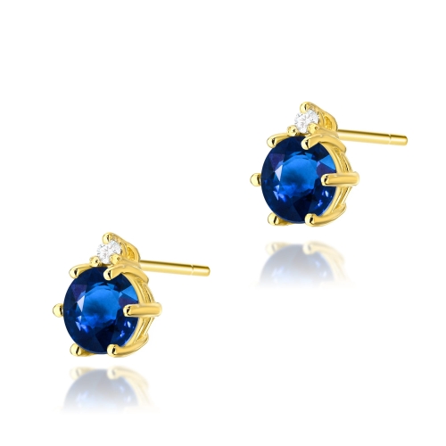 Kolczyki K0076 Szafir 2 x 0,50ct
