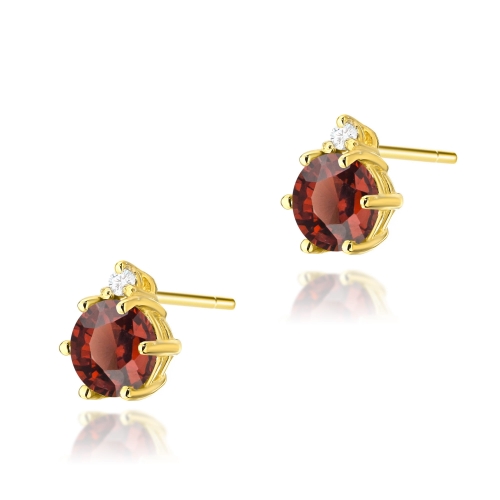 Kolczyki K0076 Granat 2 x 0,60ct