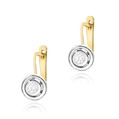 Kolczyki K0294 Diament 2 x 0,10ct