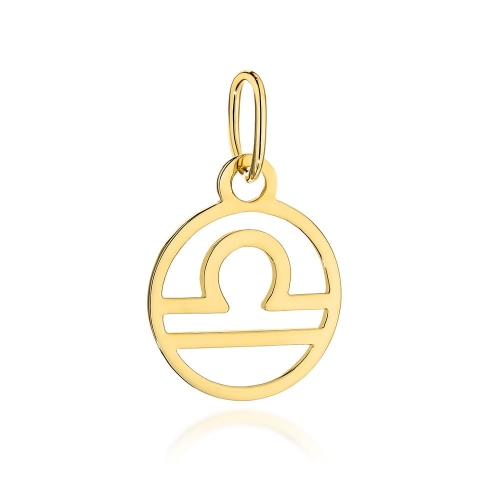 Zawieszka złota znak zodiaku WAGA pr. 333