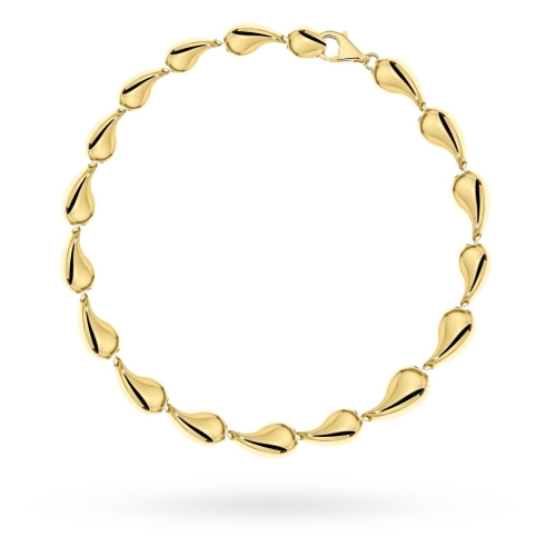 Bransoletka złota złożona z kropelek