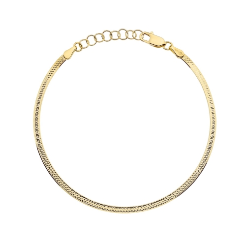 Bransoletka złota jednostronnie diamentowana 2,5mm