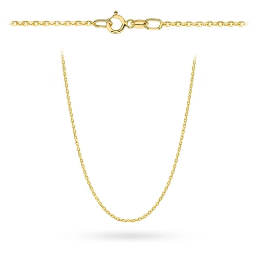 Łańcuszek złoty - splot rolo diamentowany 45 cm pr. 375