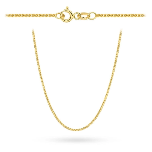 Łańcuszek złoty pr. 375 - splot lisi ogon 50 cm