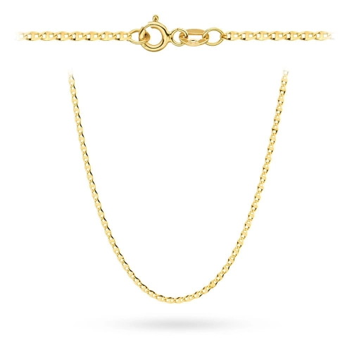 Łańcuszek złoty pr. 585 - splot gucci 60 cm