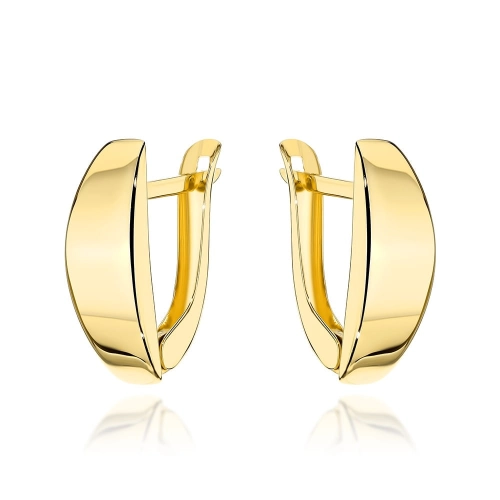 Kolczyki złote gładkie pr. 585