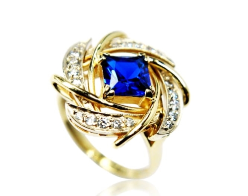 Ekskluzywny złoty pierścionek 0,585 N0275