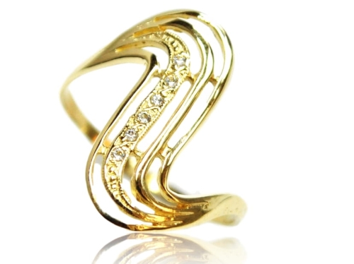 Złoty pierścionek 0,585 P0798