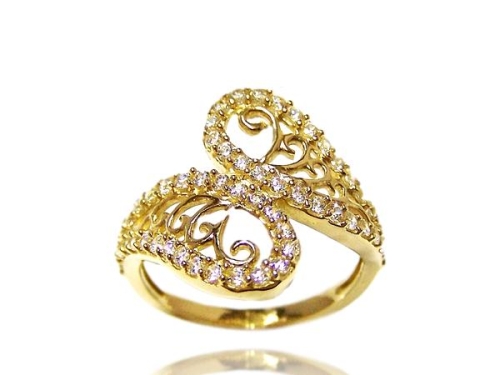 Złoty pierścionek 0,585 P1619