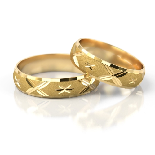 Złote obrączki ślubne nr 20