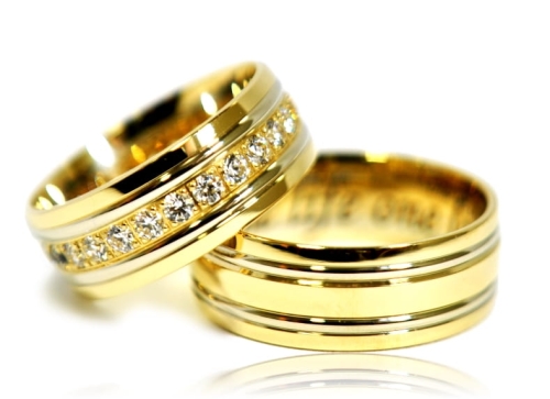 Ekskluzywne złote obrączki ślubne KL-001