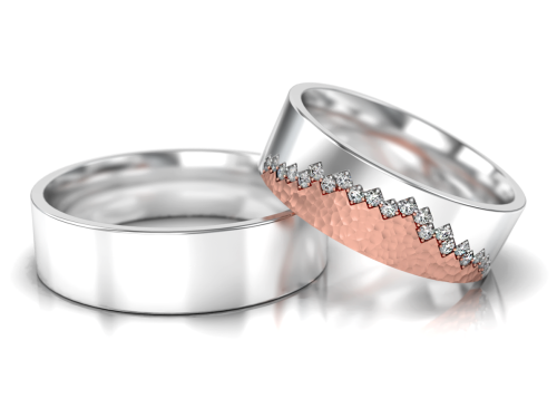 Złote obrączki ślubne nr 329