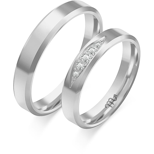 Złote obrączki ślubne C-101 klasyczne