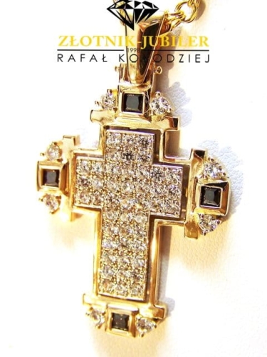 EKSKLUZYWNY ZŁOTY KRZYŻ 585 UNIKAT LB25